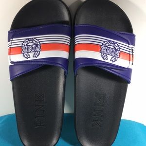 PINK Victoria's Secret Black and Purple Sandals